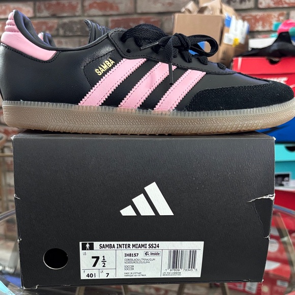 Adidas Samba Inter Miami Spring Summer 2024 Black Pink Men’s Size 7.5 main image 2